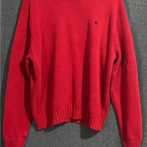 Polo by Ralph Lauren Bright Red Crewneck Sweater